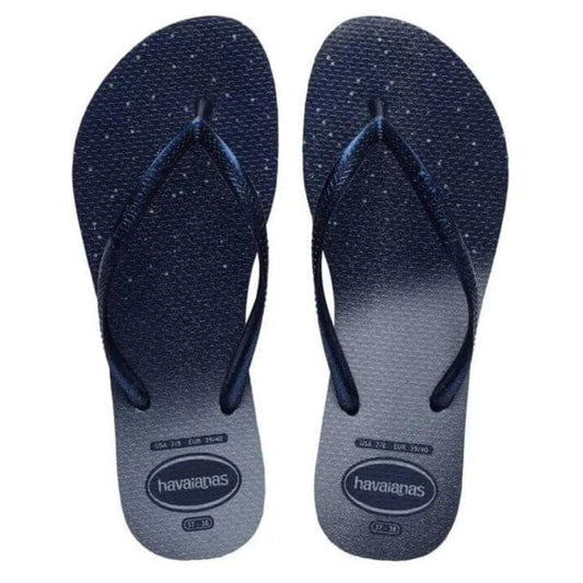 HAVAIANAS Womens Shoes 37 / Blue HAVAIANAS - Slim Glitter Flip Flops