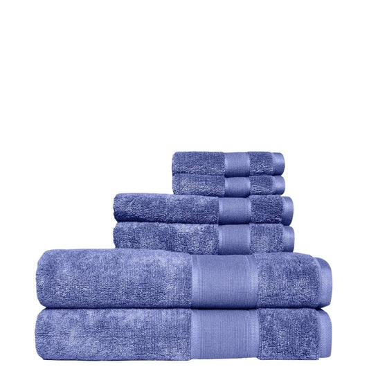 HEIRLOOM MANOR Towels 6 Pieces / Purple HEIRLOOM MANOR - Avoca 6 Piece Cotton Bath Towel Collection