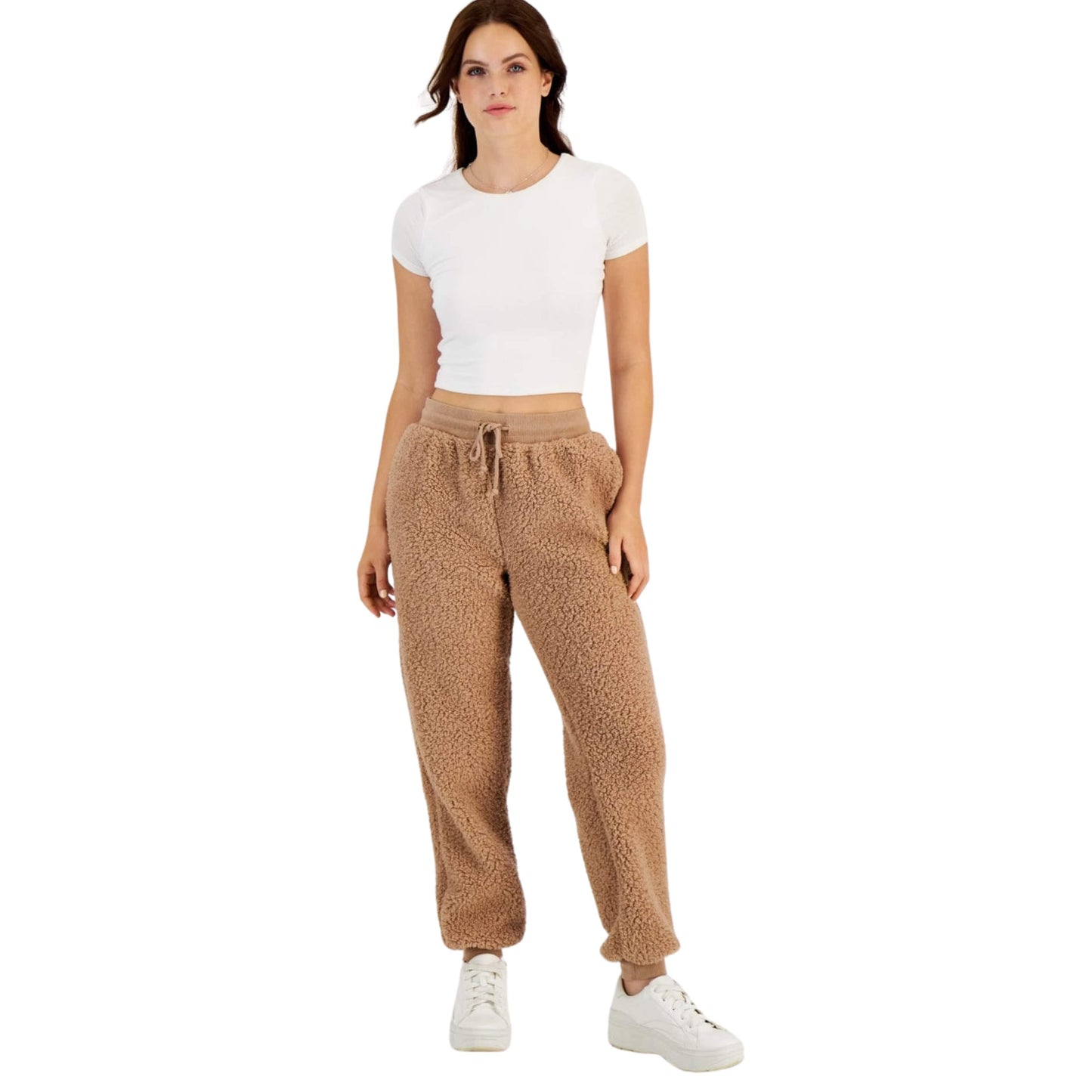 HIPPIE ROSE Womens Bottoms HIPPIE ROSE - ' Sherpa Drawstring Jogger Pants