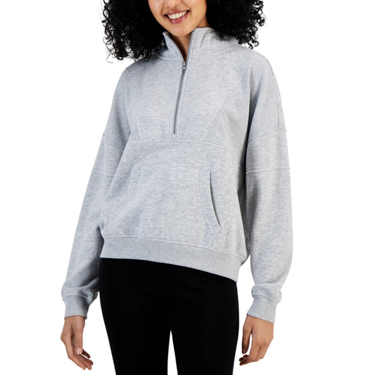 HIPPIE ROSE Womens Tops HIPPIE ROSE - Fleece Quarter-Zip Top