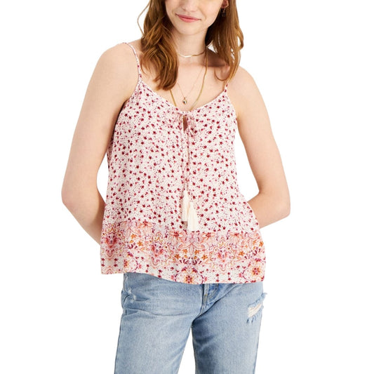 Hippie Rose Womens Tops M / Multi-Color Hippie Rose - Printed Tiered Camisole
