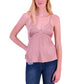 HIPPIE ROSE Womens Tops S / Pink HIPPIE ROSE - Sleeveless Satin Lace-Trim Camisole Top