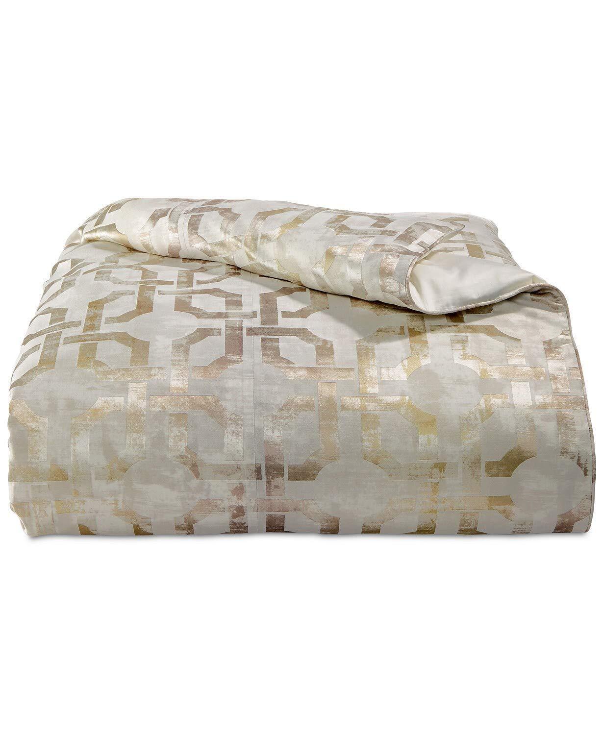 HOTEL COLLECTION Comforter King / Gold HOTEL COLLECTION - Gold Woven Jacquard Geometric