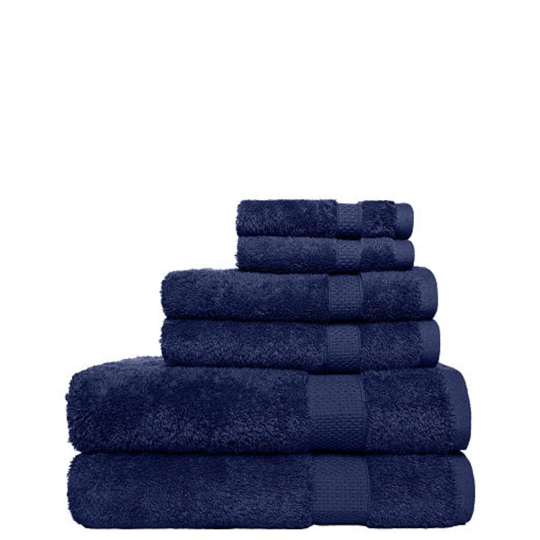 HYPED Towels 6 Pieces / Navy HYPED - Besondere 6 Piece Bath Towel Set