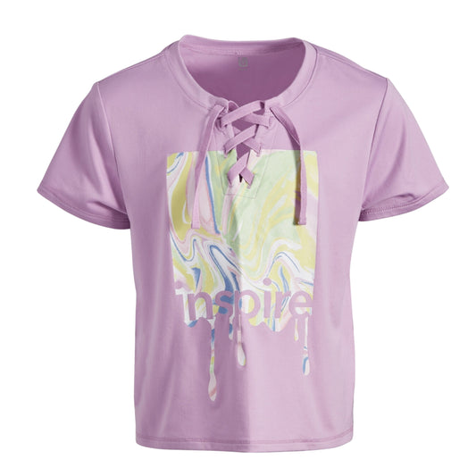 IDEOLOGY Girls Tops L / Purple IDEOLOGY - KIDS - Lace-up T-Shirt