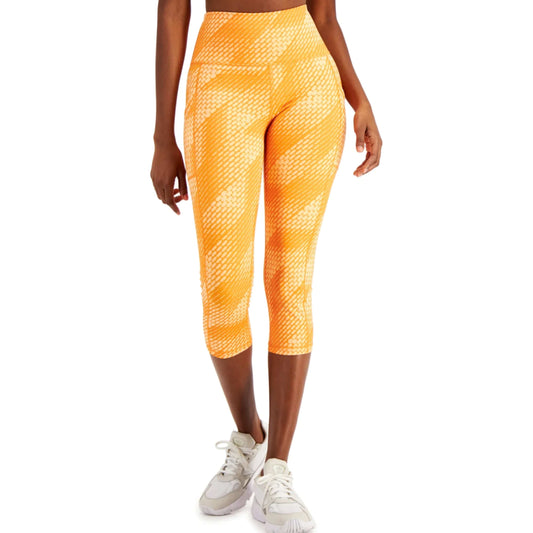 IDEOLOGY Womens sports S / Orange IDEOLOGY - Compression Side-Pocket Cropped Leggings