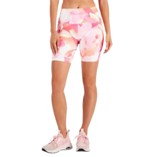 IDEOLOGY Womens sports L / Multi-Color IDEOLOGY - Compression Tropical-Print Bike Shorts