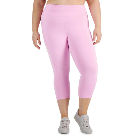 IDEOLOGY Womens sports XXXL / Pink IDEOLOGY - High Rise Side Pockets 7/8 Capri