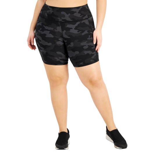 IDEOLOGY Womens sports XXXL / Multi-Color IDEOLOGY - Plus Size Camo Bike Shorts