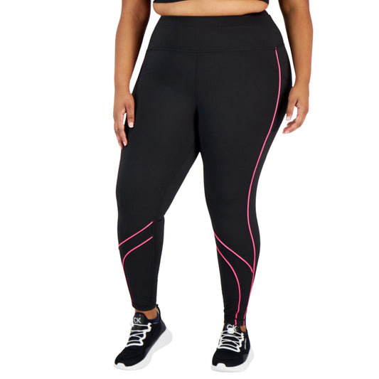IDEOLOGY Womens sports XXL / Black IDEOLOGY - Plus Size Colorblocked Compression 7/8 Leggings