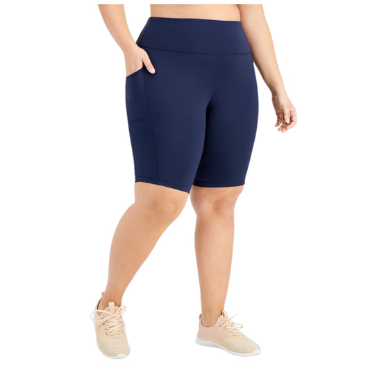 IDEOLOGY Womens sports IDEOLOGY - Plus Size Pull-on Bicycle Shorts