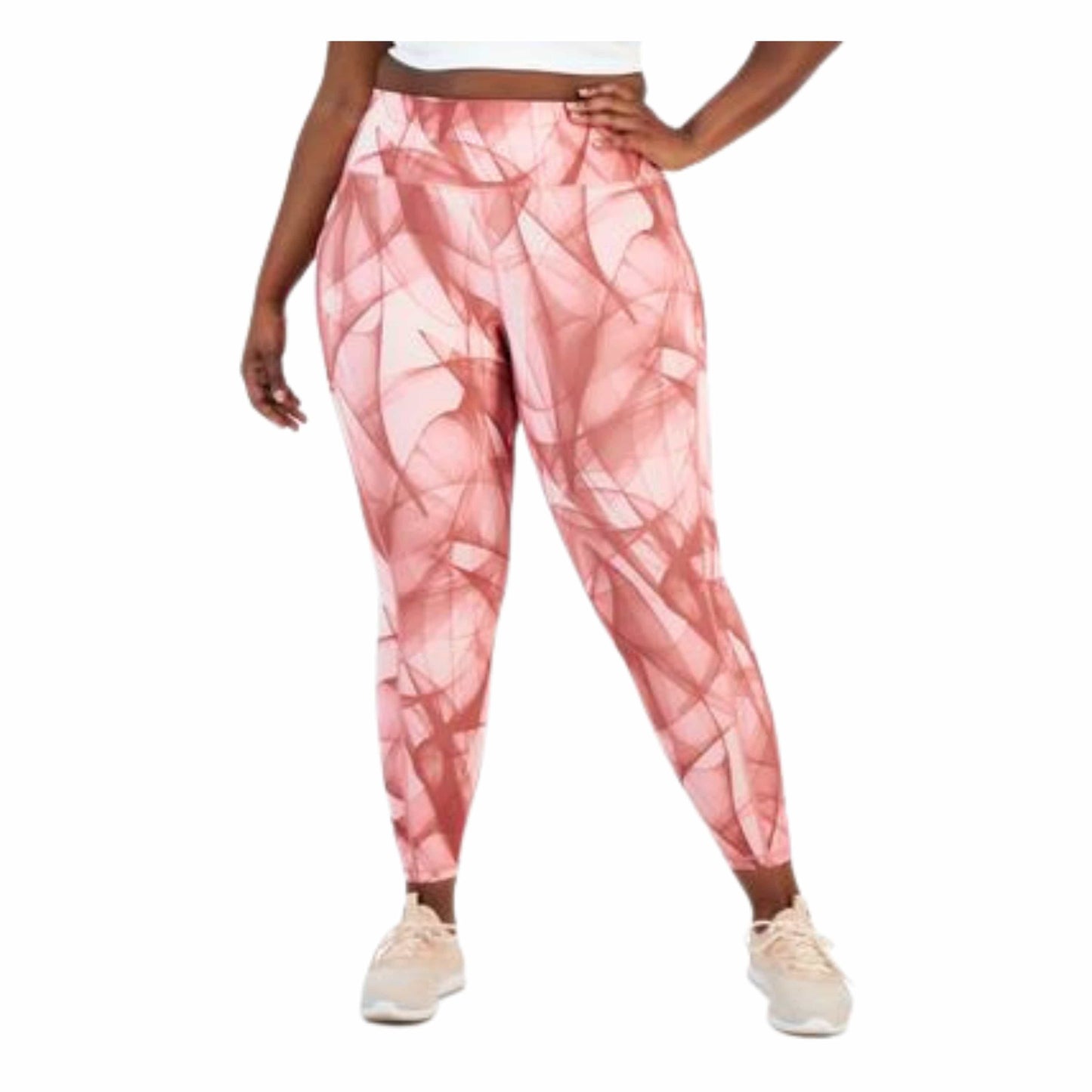 IDEOLOGY Womens sports XXXL / Multi-Color IDEOLOGY -  Plus Size Swirling Smoke Printed Leggings