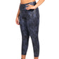 IDEOLOGY Womens sports L / Blue IDEOLOGY - Printed Pull Over Legging