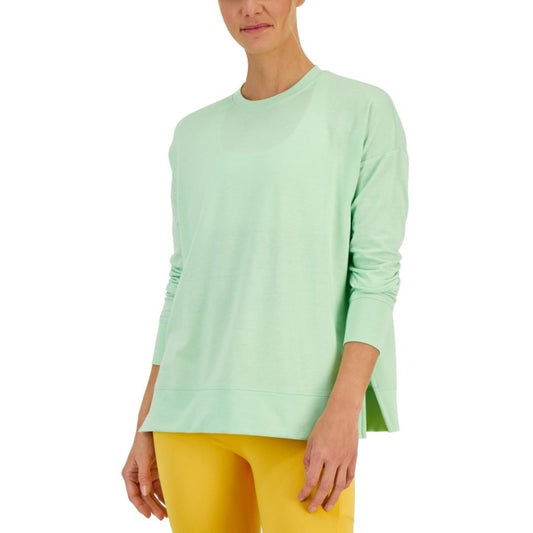 IDEOLOGY Womens Tops M / Green IDEOLOGY - Active Solid Crewneck Top