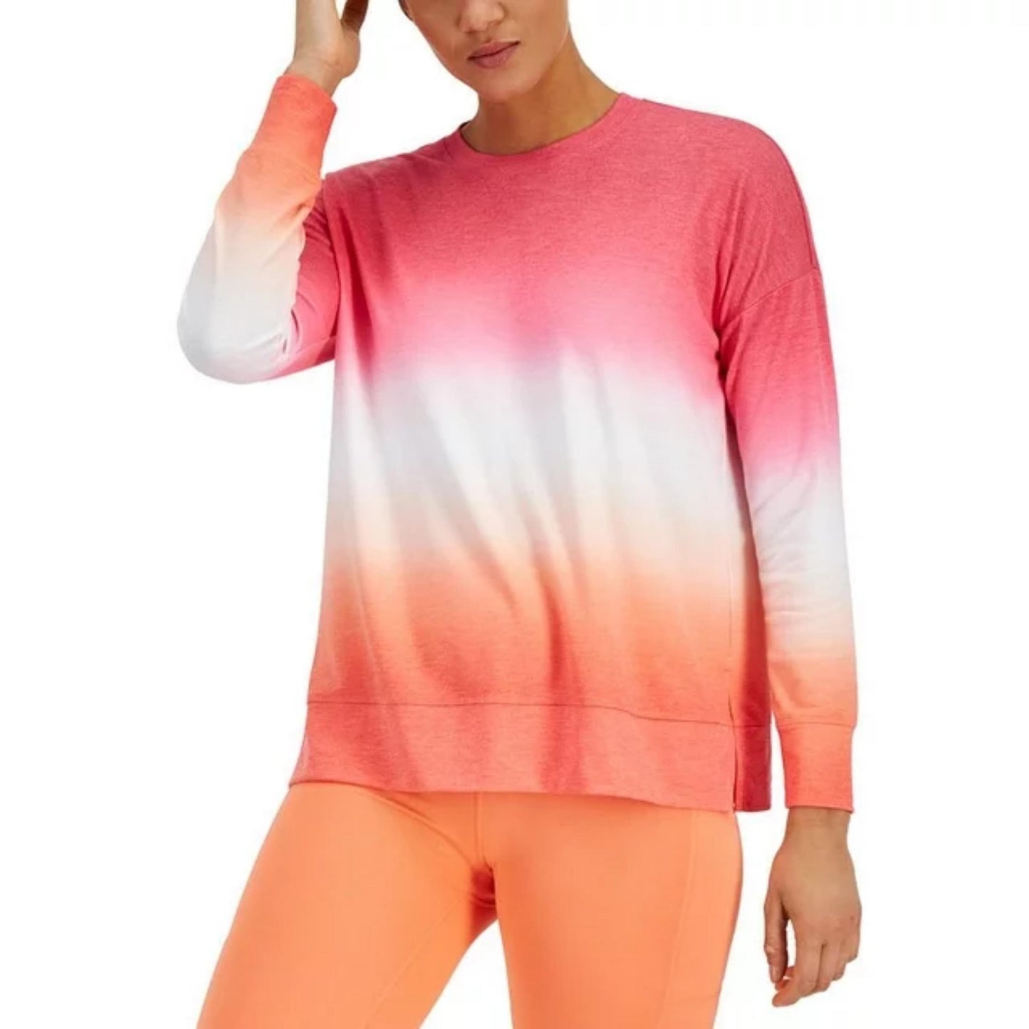 IDEOLOGY Womens Tops S / Multi-Color IDEOLOGY - Dip-Dye Crewneck Top