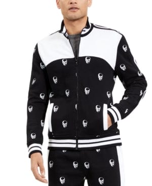 INC INTERNATIONAL CONCEPTS Mens Jackets L / Multi-Color INC INTERNATIONAL CONCEPTS -  Skull Track Jacket