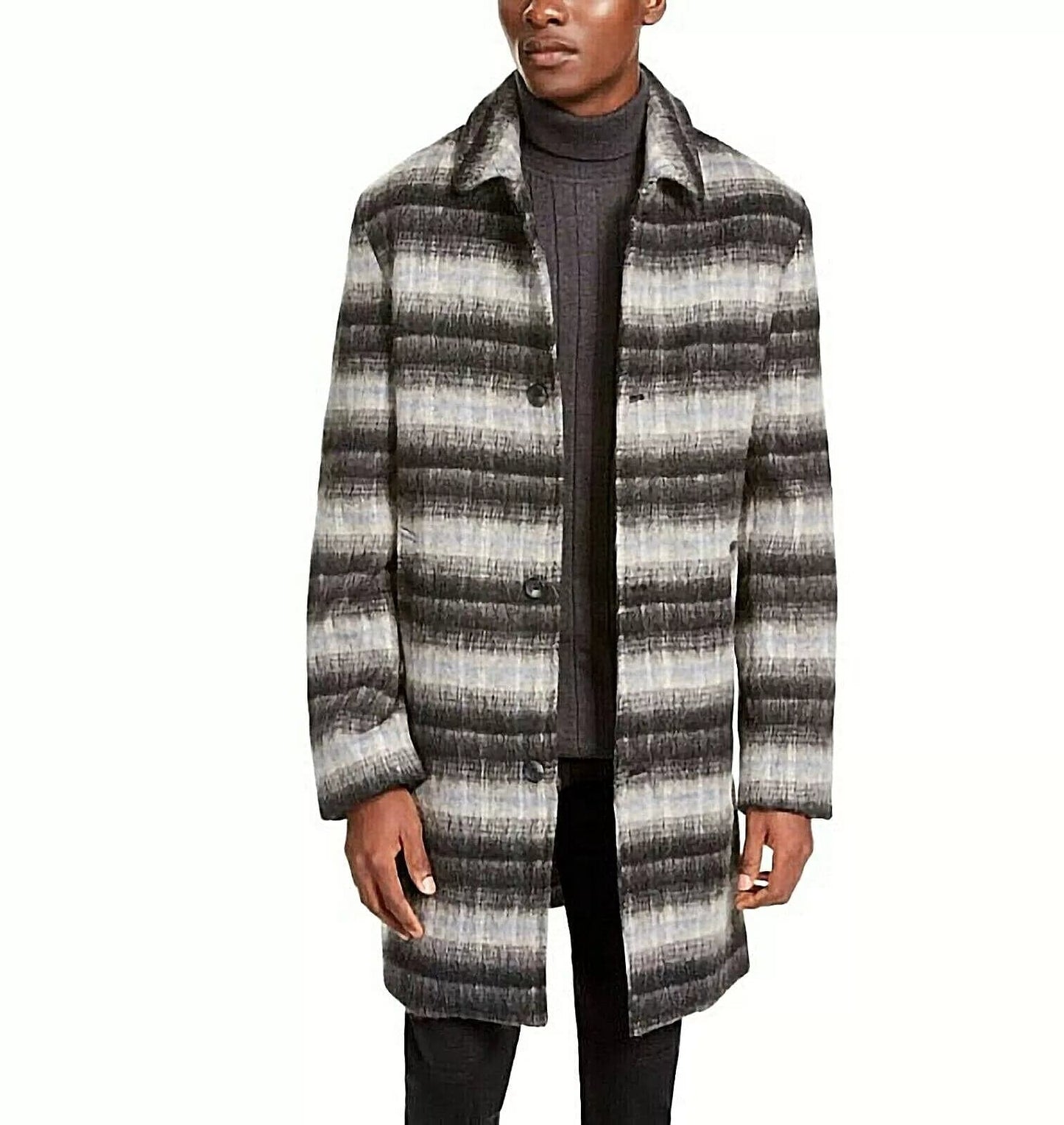 INC INTERNATIONAL CONCEPTS Mens Jackets L / Multi-Color INC INTERNATIONAL CONCEPTS - Wool Coat Overcoat