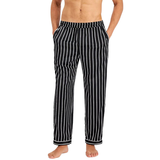 INC INTERNATIONAL CONCEPTS Mens Pajamas INC - Stripe Satin Pajama Pants