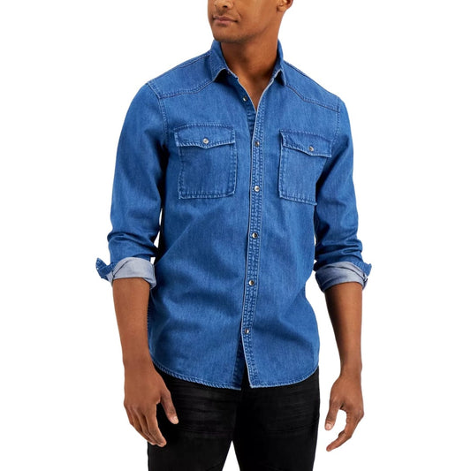 INC INTERNATIONAL CONCEPTS Mens Tops XS / Blue INC - Denim Shirt