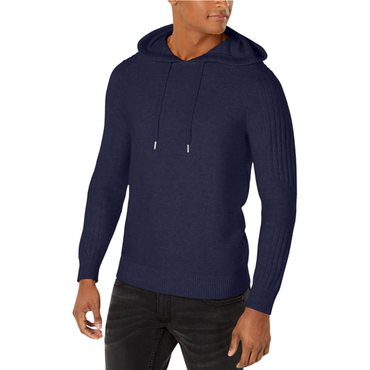 INC INTERNATIONAL CONCEPTS Mens Tops L / Navy INC -  Long Sleeve Draw String Pullover