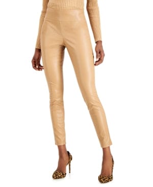 INC INTERNATIONAL CONCEPTS Womens Bottoms I.N.C - Faux-Leather Skinny Pants