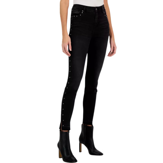 INC INTERNATIONAL CONCEPTS Womens Bottoms S / Black INC -  High-Rise Studded Skinny Jeans