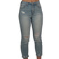 INC INTERNATIONAL CONCEPTS Womens Bottoms XS / Blue INC - Ripped High-Rise Jeans