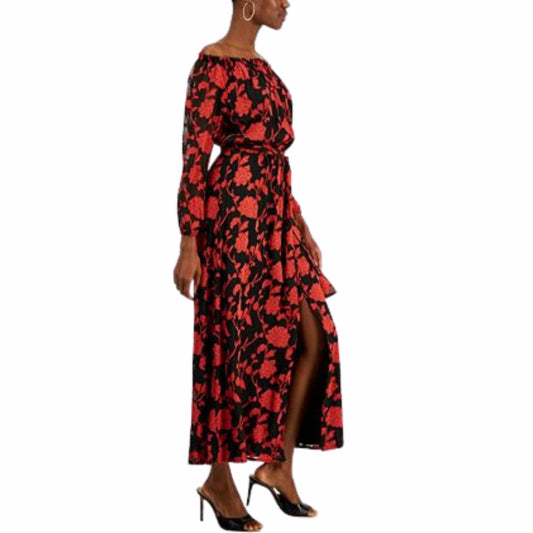 INC INTERNATIONAL CONCEPTS Womens Dress L / Multi-Color INC - Floral-Print Off-the-Shoulder Maxi Dress