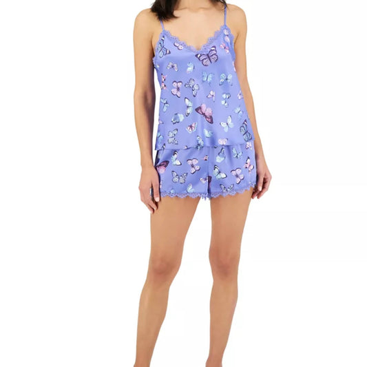 INC INTERNATIONAL CONCEPTS Womens Pajama INC - Lace-Trim Cami & Shorts Pajama Set