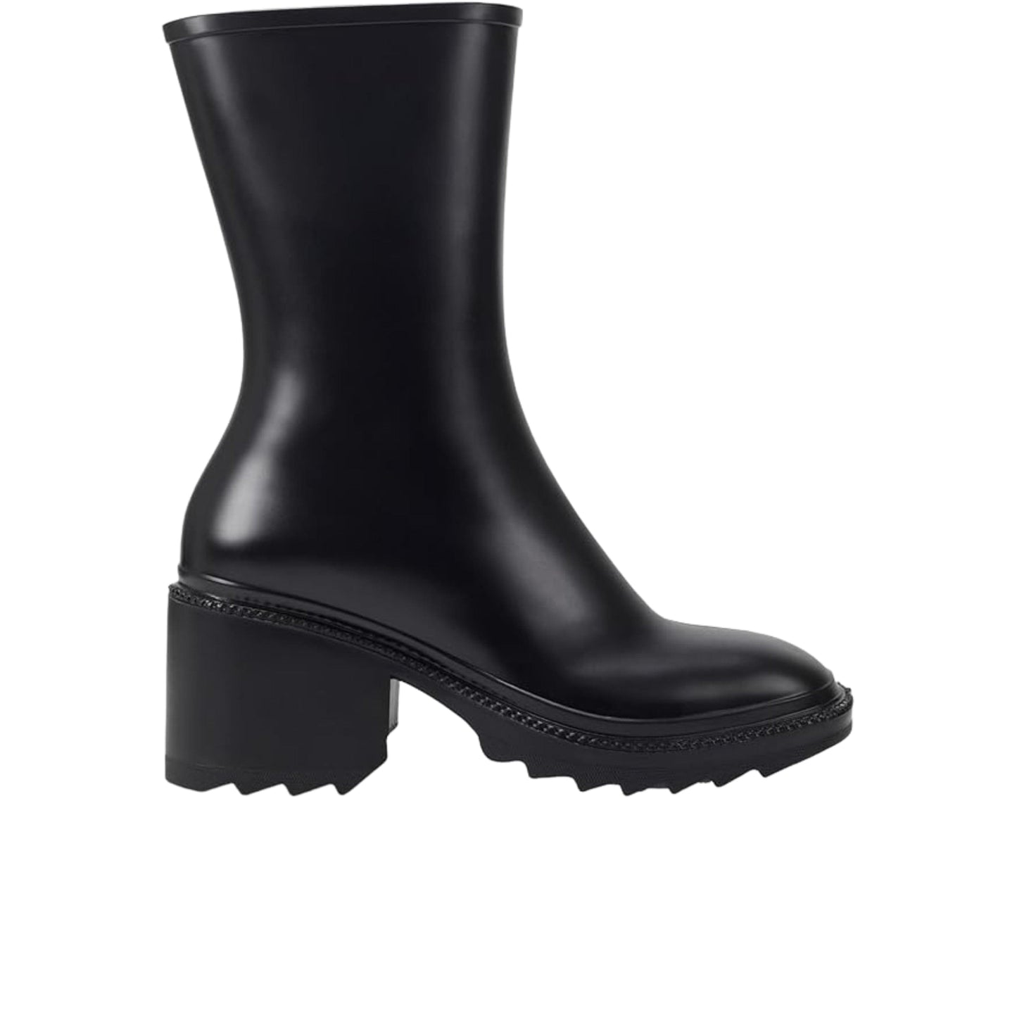 INC INTERNATIONAL CONCEPTS Womens Shoes 39 / Black INC - Everett Faux Leather Outdoor Rain Boots