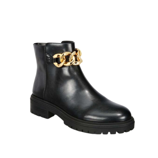 INC INTERNATIONAL CONCEPTS Womens Shoes 39 / Black INC INTERNATIONAL CONCEPTS - Chain Lug Sole Comfort Basia boots