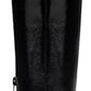 INC INTERNATIONAL CONCEPTS Womens Shoes 41 / Black INC - Keenah Patent Square Toe Thigh-High Boots