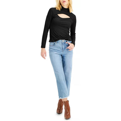 INC INTERNATIONAL CONCEPTS Womens Tops INC - Cutout Turtleneck