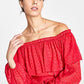 INC INTERNATIONAL CONCEPTS Womens Tops XL / Red INC  - Ruffled Off the Shoulder Top