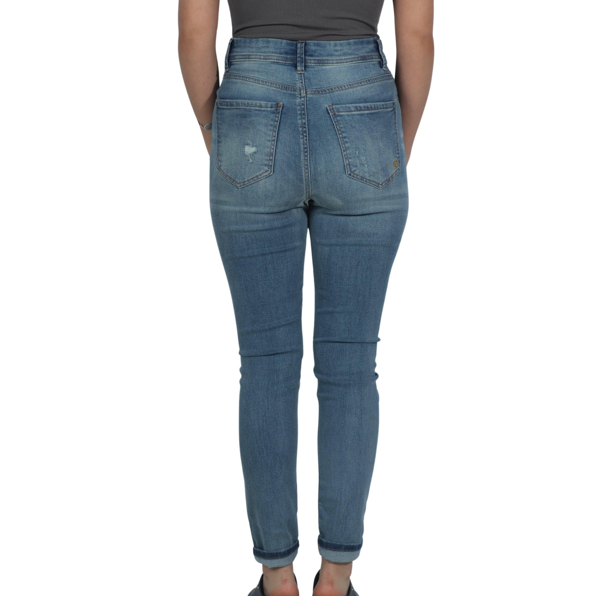 INDIGO REIN Womens Bottoms S / Blue INDIGO REIN - 5 Pockets Jeans