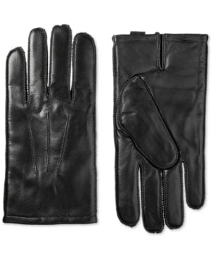 ISOTONER Gloves & Earmuffs M / Black ISOTONER - Heat Leather Gloves