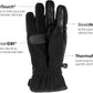 ISOTONER Gloves & Earmuffs L / Grey ISOTONER - Men Smart Fleece Lined Touch Screen Winter Gloves