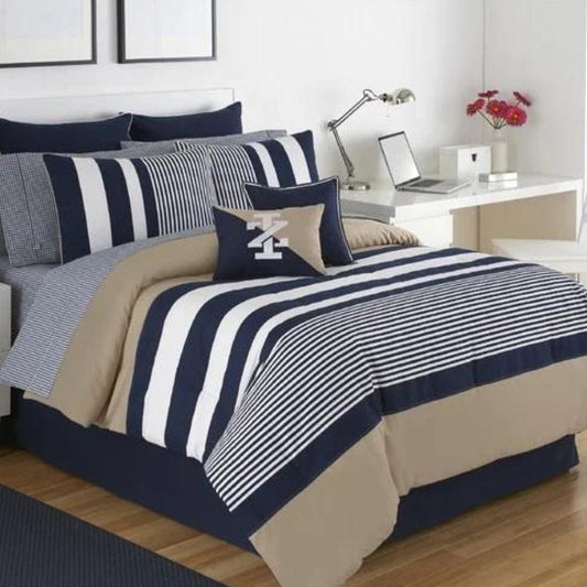 IZOD Comforter/Quilt/Duvet Twin XL / Multi-Color IZOD - Classic Stripe Comforter Set