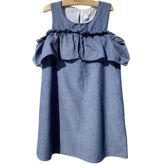 JACK & JONES Girls Dress S / Blue JACK & JONES - KIDS -  Cold Shoulder Dress Ruffle