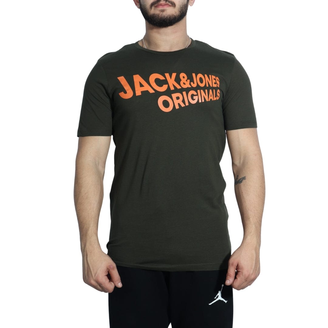 JACK & JONES M / Green JACK & JONES - Branding T-Shirt