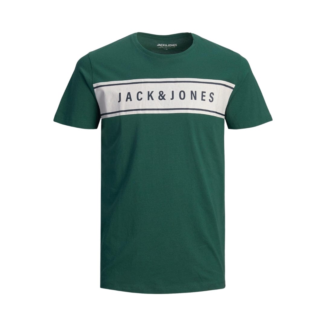 JACK & JONES S / Green JACK & JONES - Front Logo T-Shirt