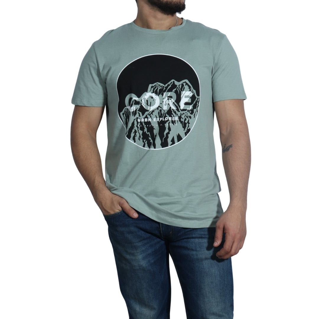 JACK & JONES L / Green JACK & JONES - Graphic T-Shirt