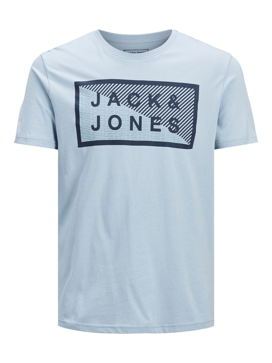 JACK & JONES Mens Tops M / Blue JACK & JONES - Organic Cotton T-shirt