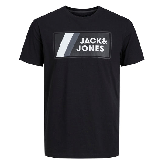 JACK & JONES Mens Tops L / Black JACK & JONES - T-Shirt Round Neck