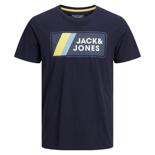 JACK & JONES Mens Tops L / Navy JACK & JONES - T-Shirt Round Neck