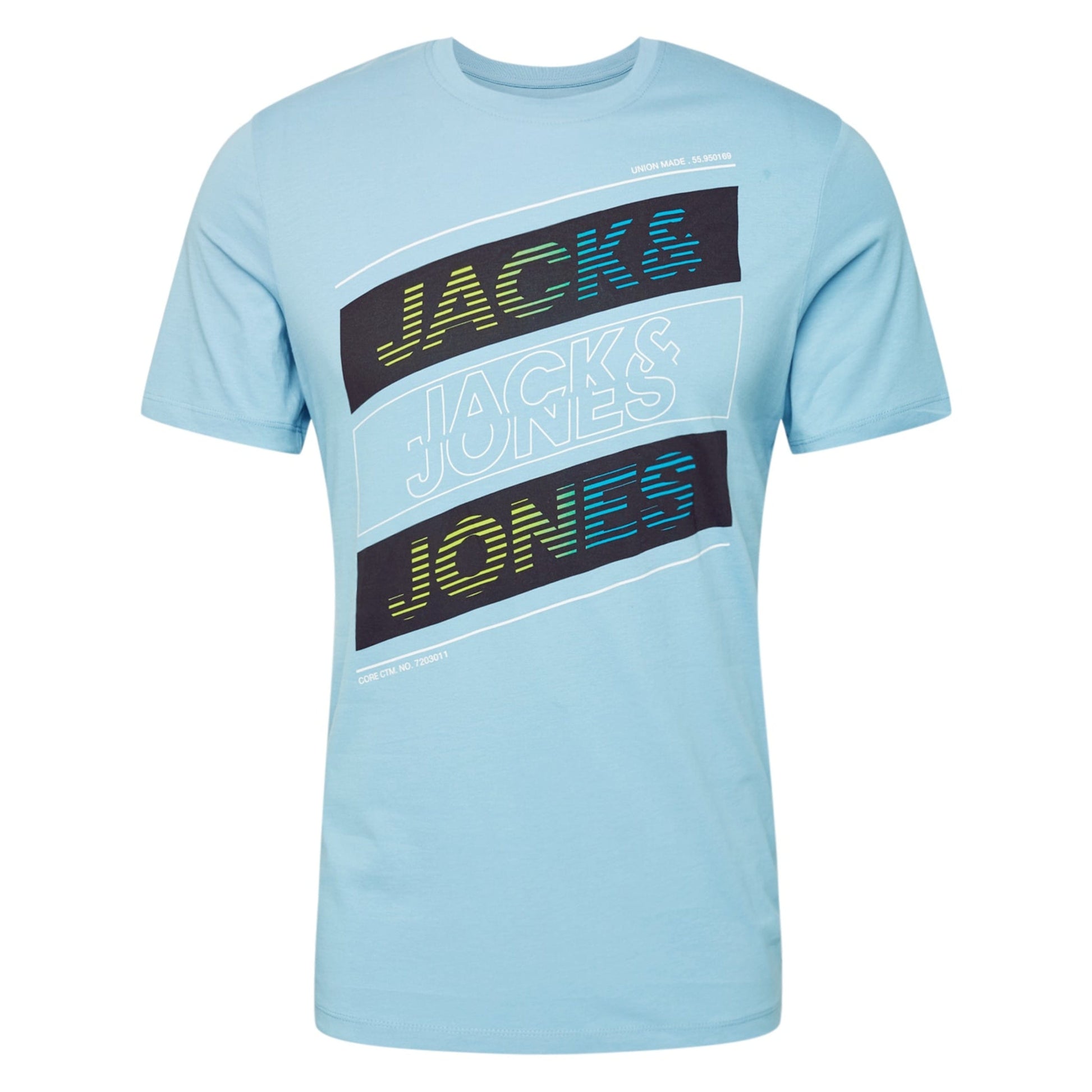 JACK & JONES Mens Tops S / Blue JACK & JONES -  Tricou Albastru