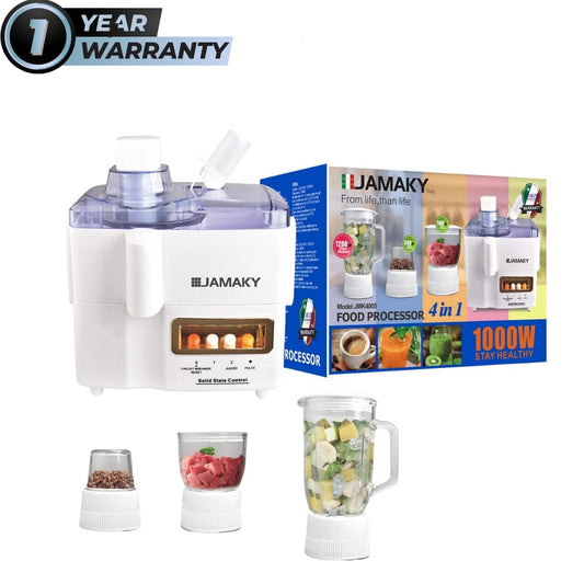 JAMAKY Kitchen Appliances 1000 W JAMAKY - Food Processor 4 In 1 1000 W