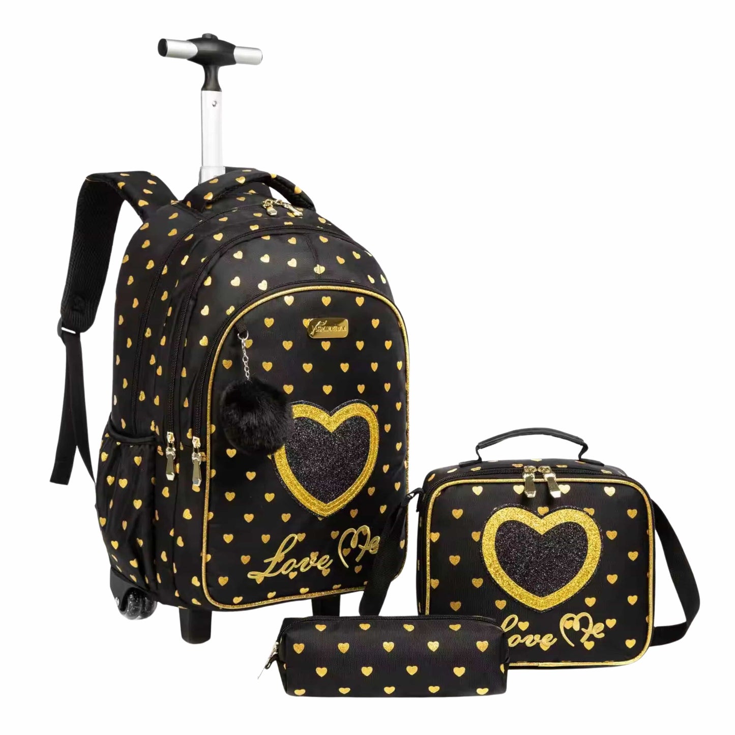 JASMINESTAR School Bags Black JASMINESTAR - Kids Trolley school Bag