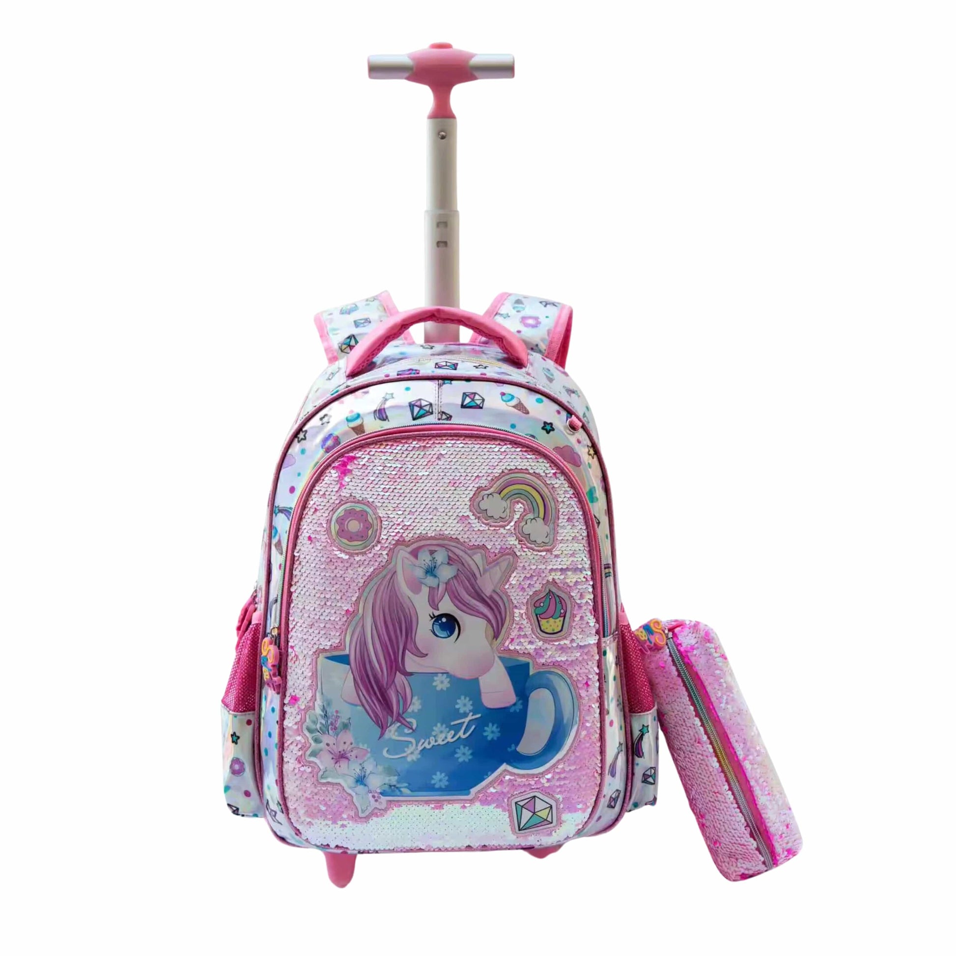 JASMINESTAR School Bags Multi-Color JASMINESTAR - Unicorn Trolley Bags 3 Pcs