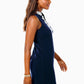 JESSICA HOWARD Womens Dress XL / Navy JESSICA HOWARD - Plus Size Contrast-Trimmed Knit Shift Dress